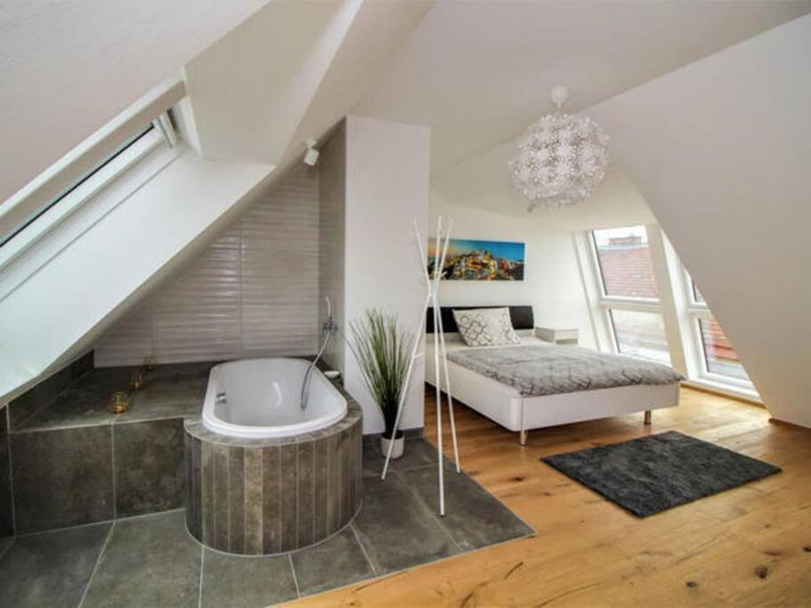 Luxury 2-Floor Rooftop Apartment With Terrace In The City Center Vídeň Exteriér fotografie